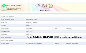 Odisha Government Tender Engagement Of Agency To Impart Skills Up Gradation Training IREL OSCOM India; more details at Skill Reporter