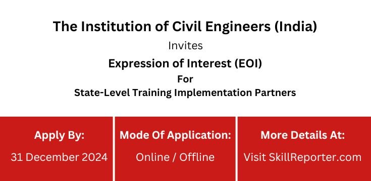 ICE Invites EOI From State Level Training Implementation Partners Organizations or Individuals; read more at skillreporter.com